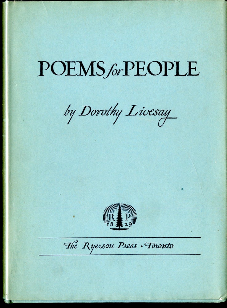 Item #047190 Poems for People. Livesay Dorothy.
