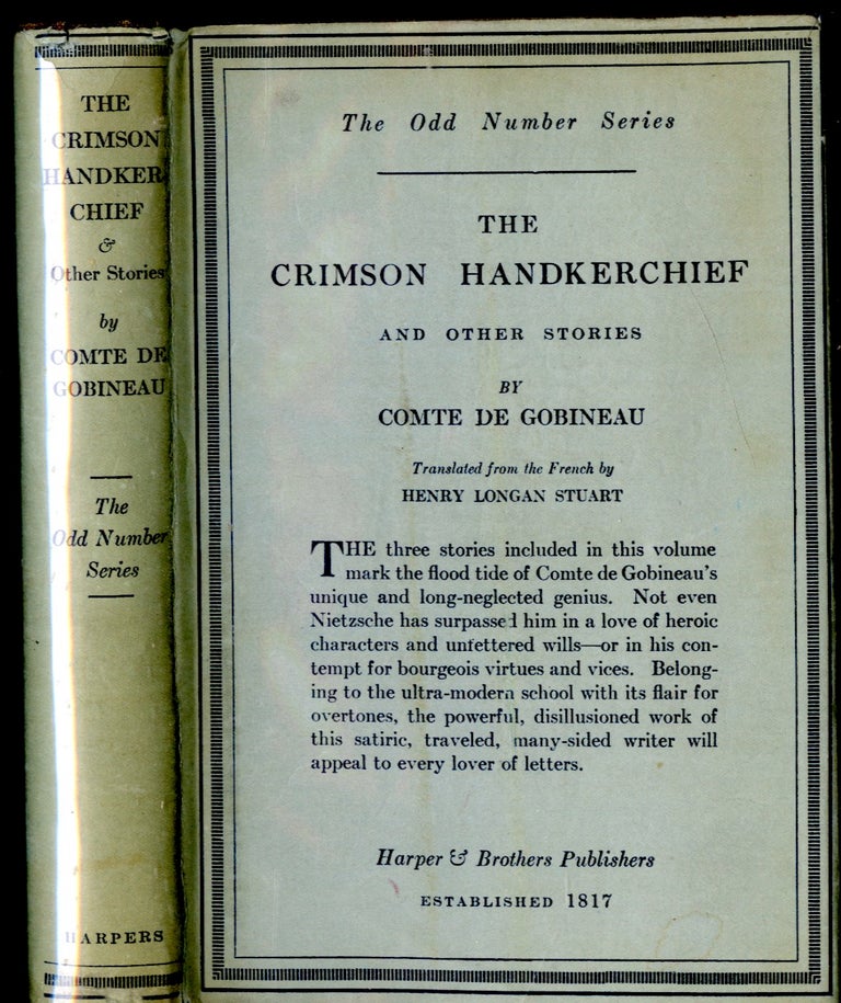 Item #047264 The Crimson Handerchief and Other Stories. Gobineau Comte de.