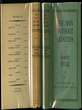 Item #047300 The Man Without Qualities. Musil Robert