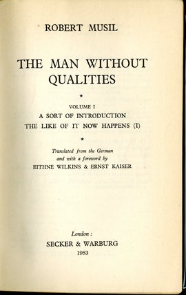 The Man Without Qualities
