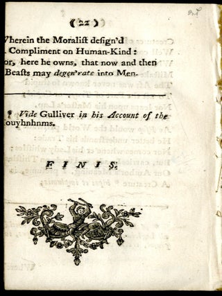 The Beasts Confession to the Priest on Observing how most Men mistake their own Talents