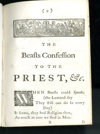 The Beasts Confession to the Priest on Observing how most Men mistake their own Talents