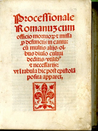 Processionale Romanum (Romanus) cum Officio Mortuorum et Missa pro Defunctis in Cantu