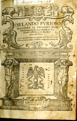 Orlando Furioso , traduzido en Romance Castellano, por don Ieronymo de Urrea.