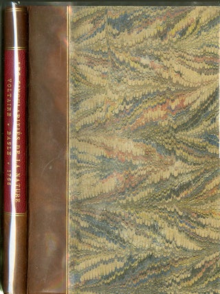 Item #047790 Les Singularites de la Nature. Voltaire