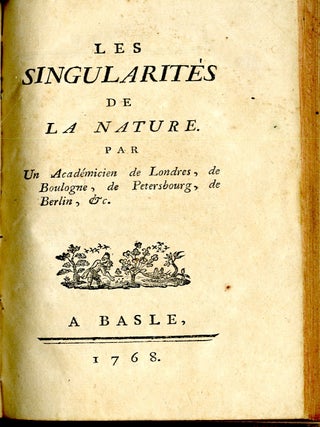 Les Singularites de la Nature