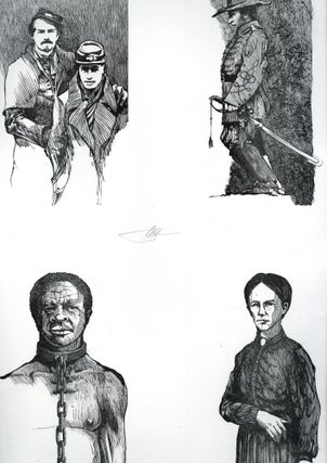 Illustrations from John Brown's Body [eight engravings on single two sided sheet]