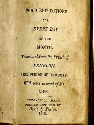 Pious Reflections for Every Day of the Month