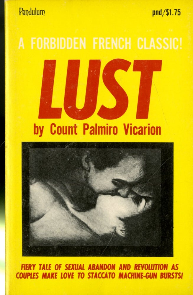 Item #047973 Lust. Count Palmiro Vicarion, Christoper Logue.