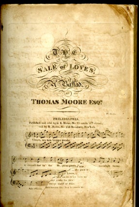 Collection of Printed Music, Irish and Scottish Folk Songs Published in America Around 1810