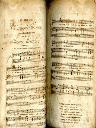 Collection of Printed Music, Irish and Scottish Folk Songs Published in America Around 1810