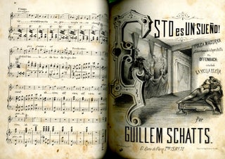 Collection of Mid 19th century sheet music from Mexico, Published in France, Mexico,