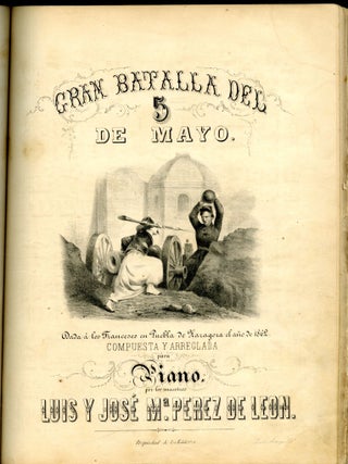 Collection of Mid 19th century sheet music from Mexico, Published in France, Mexico,