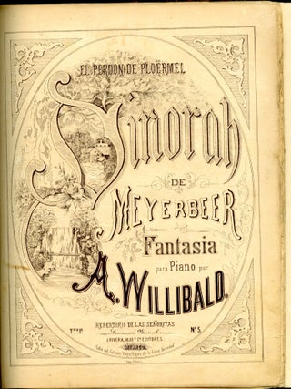 Collection of Mid 19th century sheet music from Mexico, Published in France, Mexico,