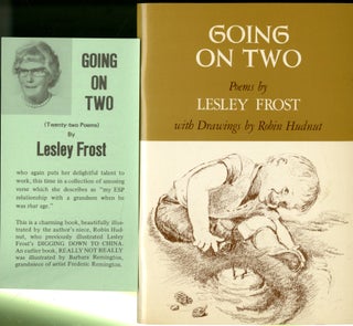 Item #048068 Going on Two. Lesley Frost
