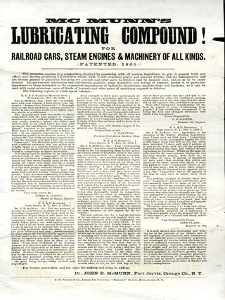 Dr. M'Munn's Elixir of Opium, McMunn's Lubricating Compound and Physician Circular