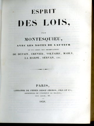 Esprit des Lois
