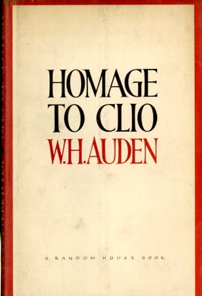Item #048217 Homage to Clio. W. H. Auden