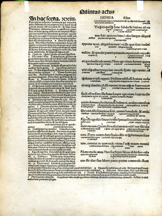 Terentius comico carmine. (single leaf)