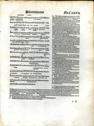 Terentius comico carmine. (single leaf)