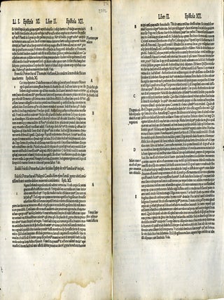 Opera Latina. Ed: Sebastian Brant (group of four incunable leaves)