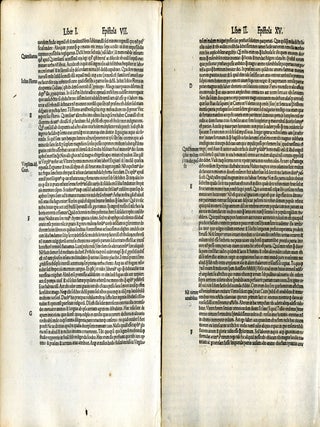 Opera Latina. Ed: Sebastian Brant (group of four incunable leaves)
