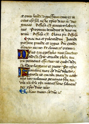 Item #048294 Manuscript leaf on vellum from a Book of Hours. anon
