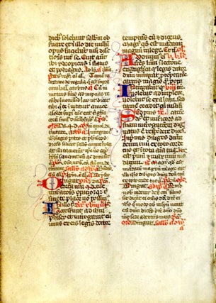 Manuscript leaf on vellum from a Book of Hours