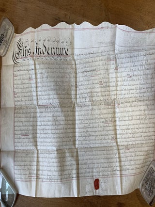 Prince Edward Island. A group of 7 land documents, conveyances and colored plans