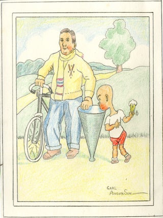 Item #048316 Original Color Drawing of Comic Character Henry (with ice cream cone). Carl Thomas...