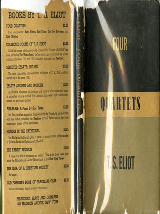 Item #048377 Four Quartets. T. S Eliot