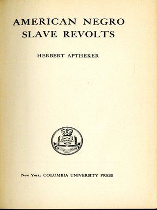American Negro Slave Revolts