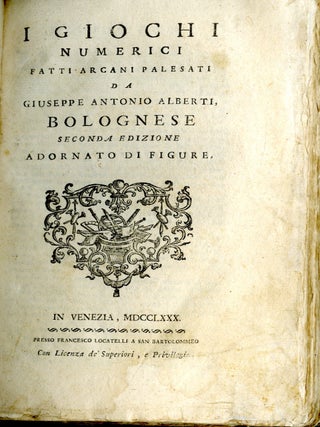I Giochi Numerici Fatti Arcani Palesati