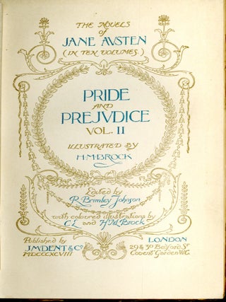 Jane Austen's Novels. Edited by Reginald Brimley Johnson in Ten Volumes