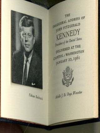 The Inaugural Address of John Fitzgerald Kennedy