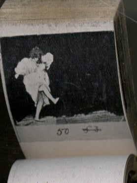 Pair of turn of the century flip books. Boxing and Dancing