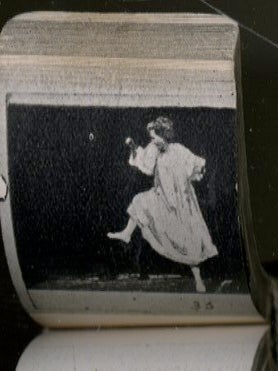 Pair of turn of the century flip books. Boxing and Dancing