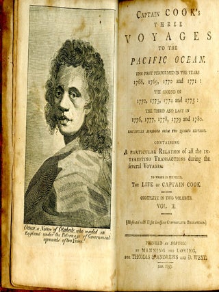 Captain Cook's three voyages to the Pacific Ocean : the first performed in the years 1768, 1769, 1770, and 1771, the second in 1772, 1773, 1774, and 1775, the third and last in 1776, 1777, 1778, 1779, and 1780