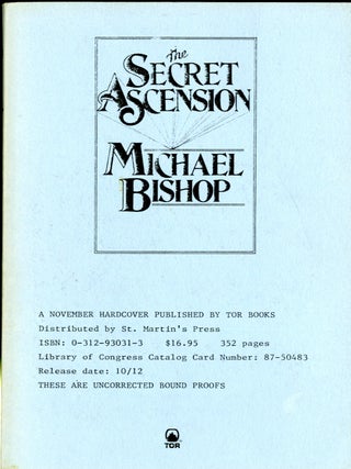 Item #048549 The Secret Ascension. Michael Bishop