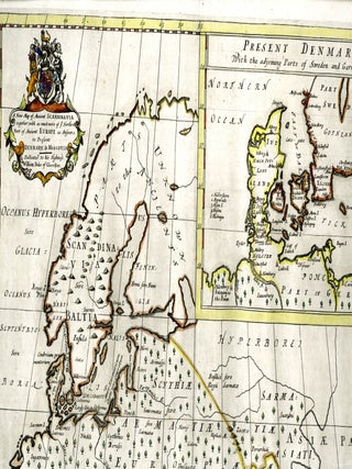 Item #048576 A new map of ancient Scandinavia, together with as much more of ye northern part of...
