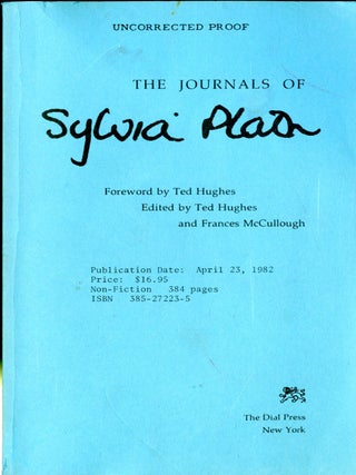 Item #048612 The Journals of Sylvia Plath. Sylvia Plath, Frances Mccullough Ted Hughes