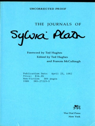 Item #048618 The Journals of Sylvia Plath. Sylvia Plath, Frances Mccullough Ted Hughes