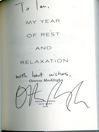 My Year of Rest and Relaxation