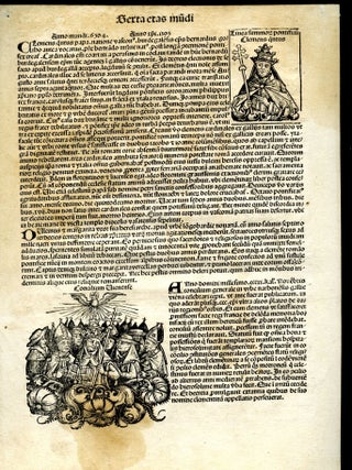 Liber Chronicarum (Book of Chronicles). Nuremberg Chronicle, single leaf
