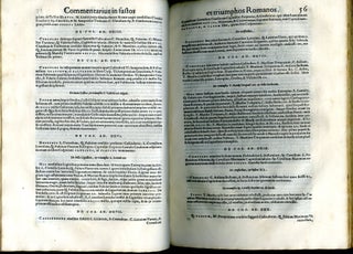 Fasti Consulares, ac Triumphi Acti a Romulo Rege Usque ad ti. Caesarem. Eiusdem In Fastos, et Triumphos, id est In Universam Romanam Historiam Commentarius