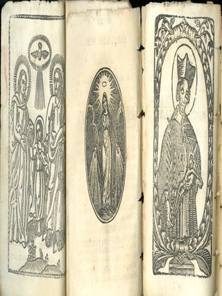Five Mexican Religious Chapbooks with Engravings published by Murguia: Devocio Para el Dia Ocho; Novena de Maria Santisima; Ofrecimiento de la Preciosisima Sangre de Cristo; Novena de Jesus, Maria y Jose; Novena en Honra del Gloriosisimo Proto-Martir...S. Juan Nepomuceno