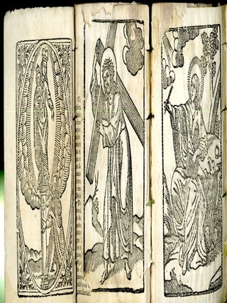 Three Mexican Religious Chapbooks with Engravings published by Abadiano: Novena a Maria Santisima; Muestra de Agradecimiento...Jsus de Nazareno;Dia Veinte y Siete...S. Juan Evangelista