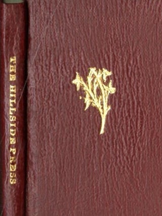 Item #048710 Bibliography of the Hillside Press 1971-1980. Eleanor Irwin