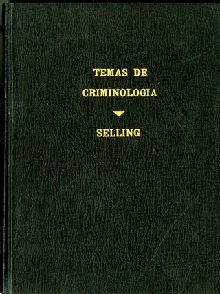 Item #048923 Temas de Criminologia. Lowell S. Selling