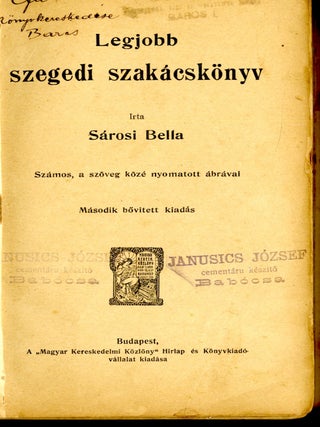 Legjobb szegedi szakácskönyv